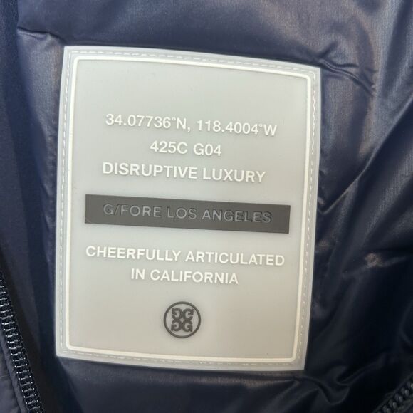 G/Fore Interlock Performer Vest Size XL Stretch Tech Twighlight Navy NWT - Picture 12 of 13